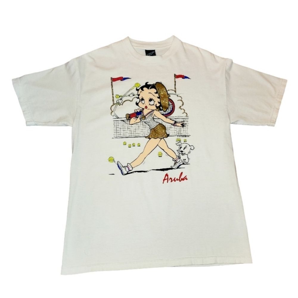 Betty Boop Vintage Diamond Dust Glitter Tennis Betty Boop Aruba